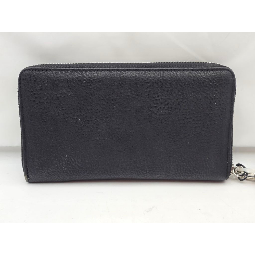 Women's Steve Madden Black Zip Around Wallet - Picture 7 of 12